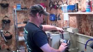 Gunsmithing Cutting Threads on a Barrel Blank Part 1 Gunworks [upl. by Aihsal203]