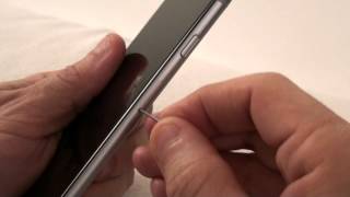 iPhone 6  How to Remove and Insert a SIM Card [upl. by Wenz]