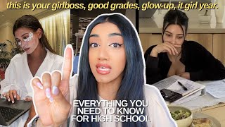 how to CONQUER high school  back to school prep mindset advice confidence study tips amp glow up [upl. by Madancy]