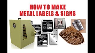 How to Etch Metal Signs Metal Labels Stainless Steel nameplate transformers rating plate [upl. by Justicz452]