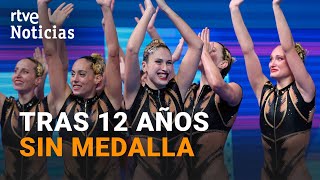 JJOO PARÍS 2024 Las chicas de la NATACIÓN ARTÍSTICA de ESPAÑA BRONCE en EQUIPOS  RTVE Noticias [upl. by Luoar84]