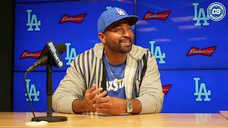 Dodgers pregame Matt Kemp reflects on time in LA returning to Dodger Stadium for retirement [upl. by Katzman303]