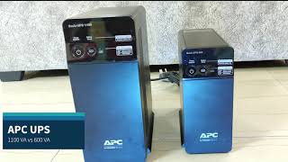 APC UPS 1100 VA vs 600VA  The battle of the APC UPS siblings [upl. by Bushey]