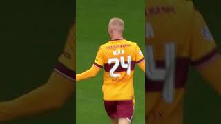 Arsenal Loanee Mika Biereth Makes Dream Motherwell Debut shorts [upl. by Eiromem]