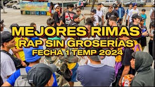 RESUMEN MEJORES RIMAS RAP SIN GROSERÍAS FECHA 1 TEMP 2024 [upl. by Spiro]