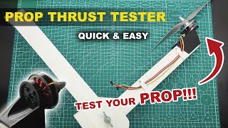 💡🔨 DIY  RC MOTOR PROP THRUST TESTER  STAND  RIG [upl. by Dronski]