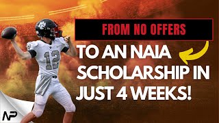 How Travis Earned An NAIA Football Scholarship In Just 4 Weeks [upl. by Acsecnarf984]