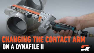 Changing a Dynabrade Dynafile II Contact Arm [upl. by Suinotna841]