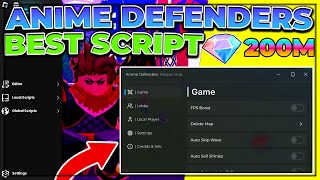 UPD Anime Defenders Script Mobile  AutoFarm  Auto Upgrade Units  Pastebin 2024 [upl. by Tillo]