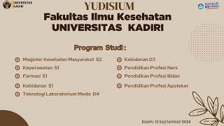 Yudisium Fakutas Ilmu Kesehatan Universitas Kadiri Periode September 2024 [upl. by Euqnomod]