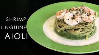 Easy Shrimp linguine aioli recipe [upl. by Amehsat]