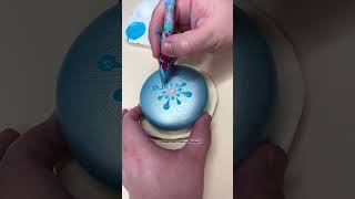 Dot mandala Painting painting art satisfying craft mandala dotmandala dotart artist blue [upl. by Mirelle413]