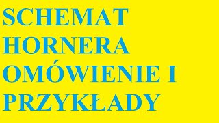 pierwiastki wielomianu schemat Hornera rozkład wielomianu na pierwiastki omówienie schematu [upl. by Yeaton216]