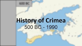 History of Crimea and Sea of Azov Every Year 500 BC – 1990 [upl. by Imotih]