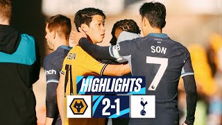 WOLVES 21 TOTTENHAM HOTSPUR  PREMIER LEAGUE HIGHLIGHTS [upl. by Naujak]