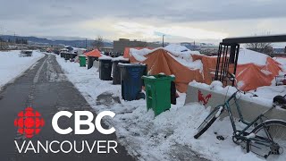 Kelowna BC tent encampment residents prepare for cold snap [upl. by Rena]