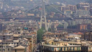 Genova il ponte Morandi prima e dopo il crollo [upl. by Stubbs]