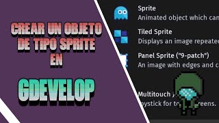 Crear un objeto de tipo Sprite en GDevelop [upl. by Safir]