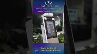 Temperature Measurement Face Recognition Terminal UNIVIEW [upl. by Ynot]