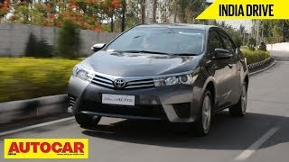 2014 Toyota Corolla Altis  India Drive Video Review  Autocar India [upl. by Junna]