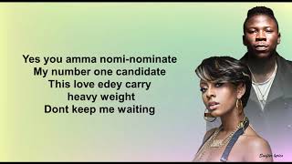 Stonebwoy ft Keri Hilson Nominate lyrics video [upl. by Domela]