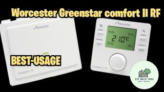 How to Use Worcester Comfort II 2 Wireless Room Thermostat [upl. by Nnaael]