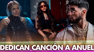 Karol G y Yailin anuncian una canción juntas dedicada a Anuel Yailin y la bebecita por fin juntas [upl. by Lyrehs]