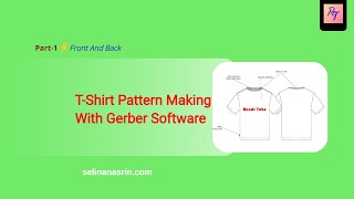 Pattern making with Gerber software TShirt Part1Front and Back [upl. by Ihcalam502]