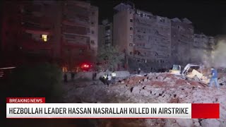 Hezbollah leader killed in Israeli airstrike [upl. by Olds710]