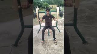 chestworkout park main machin ke sathviralvideo viralshort video youtubeshorts reels [upl. by Southard]