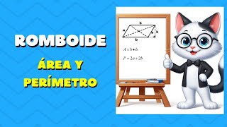 Romboide  Área y perímetro [upl. by Corabelle547]