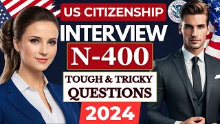 NEW US Citizenship Interview Actual Case 2024 Questions amp Answers Practice  N400 Naturalization [upl. by Dubois419]