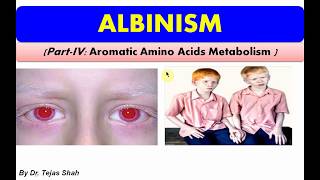 Albinism II Inborn error of Aromatic Amino Acids Metabolism II Biochemistry II Dr Tejas Shah [upl. by Eiznekam146]