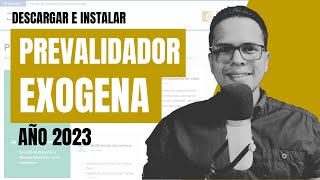 💻🛑DESCARGAR E INSTALAR Prevalidador Información Exógena año gravable 2023  AG2023🛑💻 [upl. by Yerok]