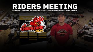 Riders Meeting  Chainéland Victoriaville QC 2024 FREN [upl. by Aneerak]