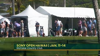 2024 Sony Open in Hawaii kicks off at the Waialae Country Club [upl. by Safko]