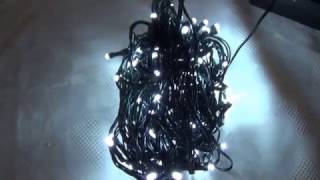 Lichterkette mit 8 Funktionen und 100 LEDs [upl. by Notsej]