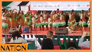 Mathare 4A JSS students perform Kisii folk song at Kenya Music Festival in Eldoret [upl. by Veronika638]