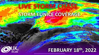 LIVE STORM CHASE  Windstorm Eunice Coverage Live from Southwest England [upl. by Egas]