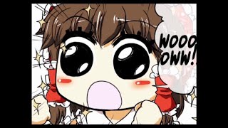 【東方 Project】Touhou  Osana Reimu Little Reimu FULL English Subbed 東方 幼霊夢 1  8【手描き】 [upl. by Anawd424]