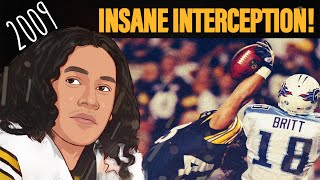 The Game Troy Polamalu Made an INSANE ONE HANDED Interception 2009 [upl. by Ardied]