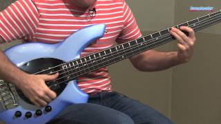 Music Man Bongo 5 HH Electric Bass Guitar Demo  Sweetwater Sound [upl. by Fridell324]