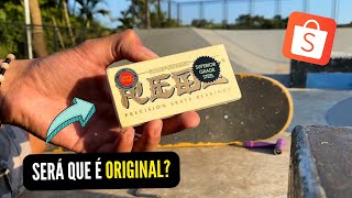 COMPREI UM RED BONES CERAMICS NA SHOPEE por R8999  Review e Unboxing Rolamento de Skate [upl. by Atikel]