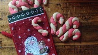 Bastones de caramelo de galleta  Ocasiones especiales Navidad [upl. by Epillihp]