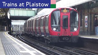 London Underground Hammersmith amp City And District Line Trains At Plaistow [upl. by Sirovat]