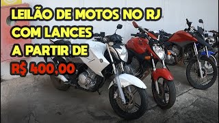 LEILÃO DE MOTOS NO RJ COM LANCES A PARTIR DE R 40000  PART VINICIUS BAKER analise mecânica [upl. by Sydalg]