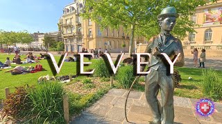 VEVEY SWITZERLAND ✨ Exploring the beauty of Veveys Embankment  Lake Geneva Cantons Vaud [upl. by Nobe699]