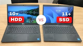 SSD vs HDD Speed Test  Windows 10 With HDD and Windows 11 With SSD  Awesome [upl. by Boggs]