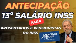 13º Salário INSS  Antecipação do DÉCIMO TERCEIRO salario INSS Banco Mercantil [upl. by Denyse]