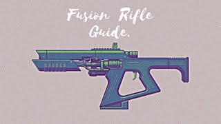 How to use Fusion Rifles  PvP Guide [upl. by Tella275]